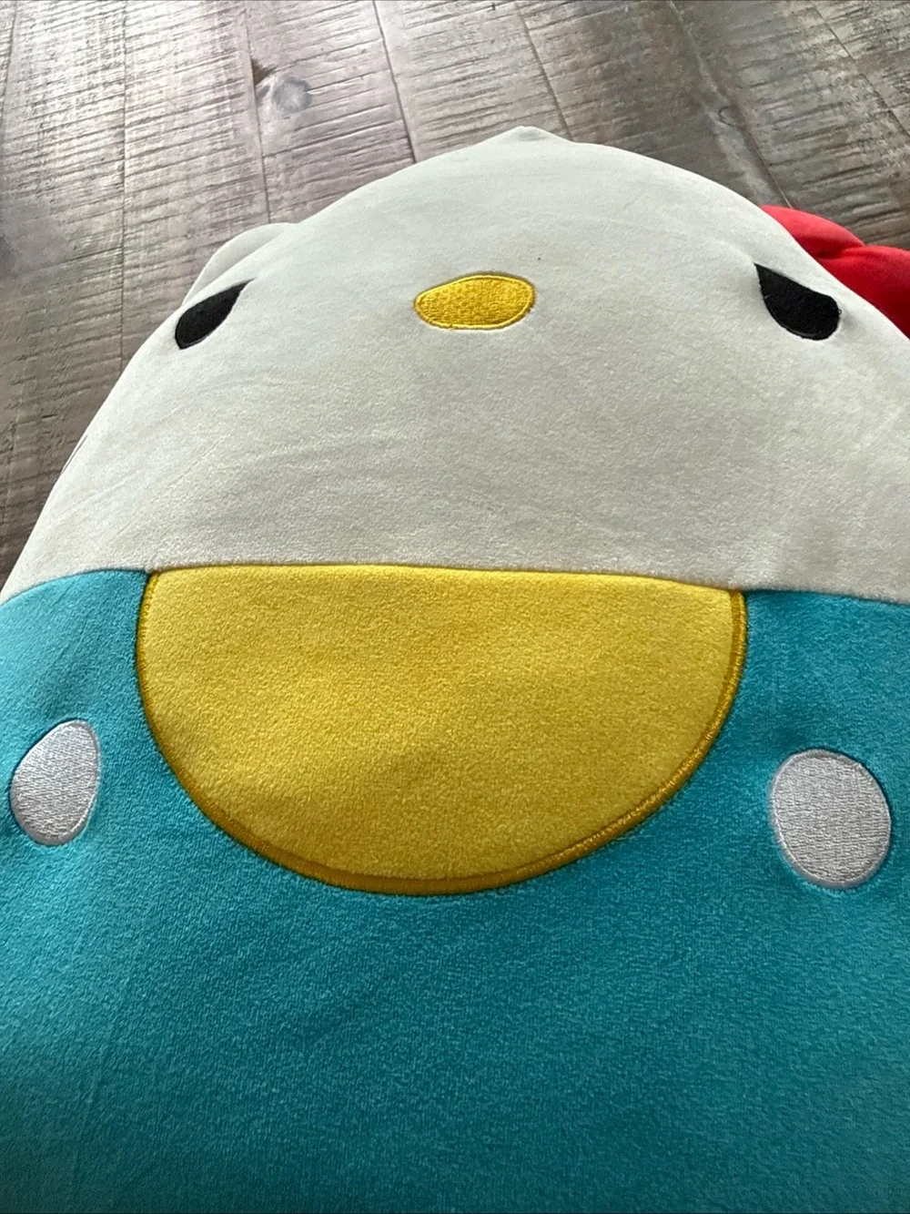 Hello Kitty Jumbo Squishmallow 16 inch Red Bow Blue Classic Plush NEW Yellow 16”